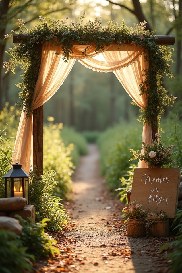 natural rustic wedding charm