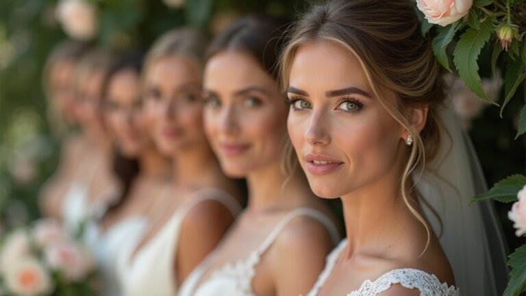 natural soft glam wedding