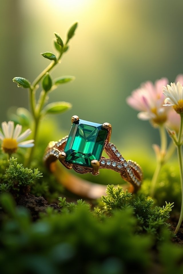 nature inspired engagement rings