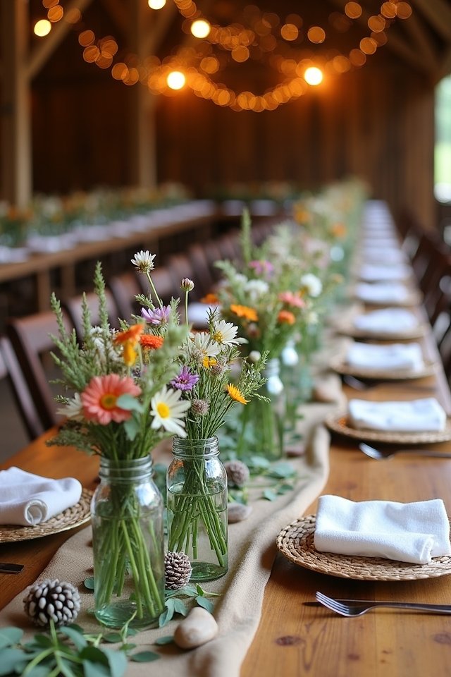 nature inspired handmade centerpieces
