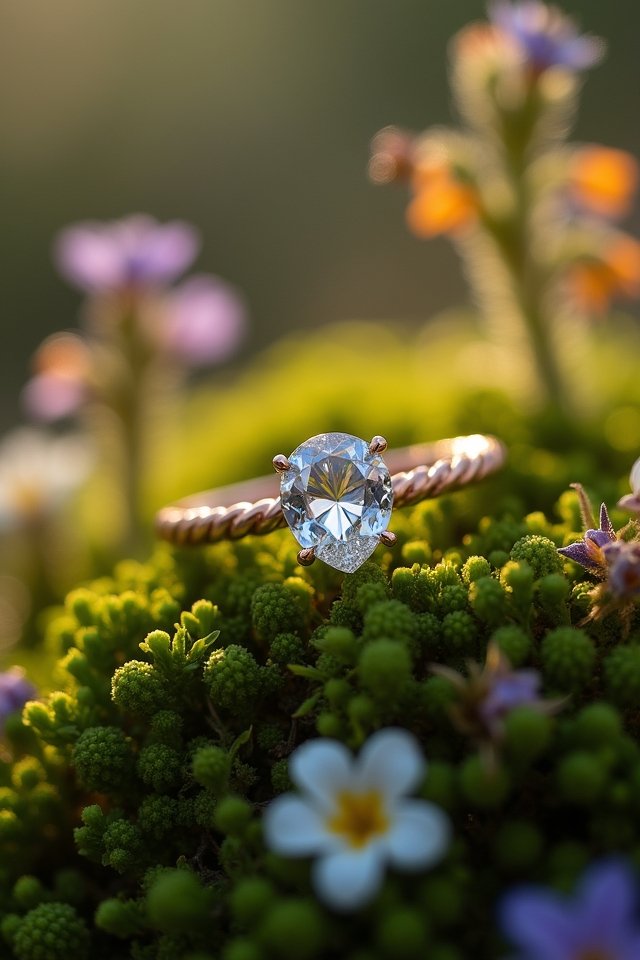 nature inspired proposal rings