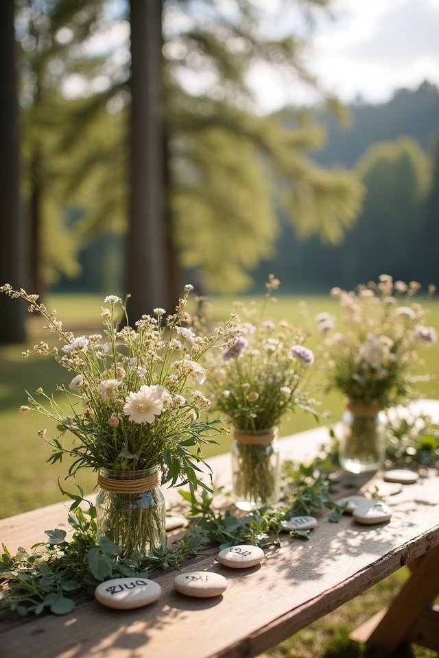nature inspired romantic table decor