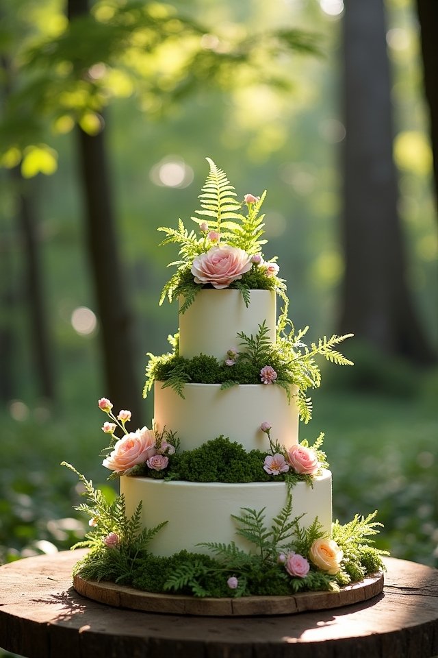nature inspired wedding cake