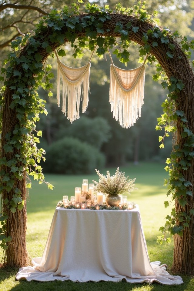 nature inspired wedding decor
