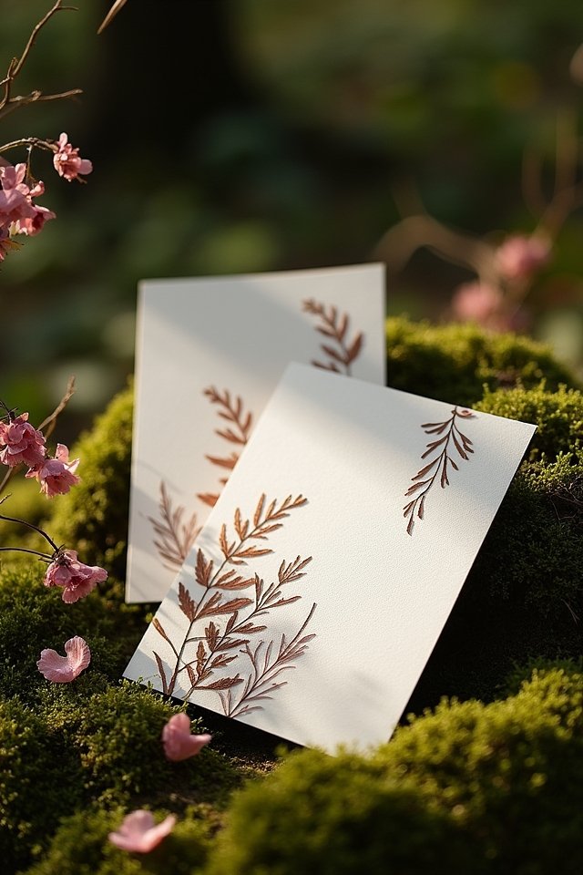 nature inspired wedding invitations