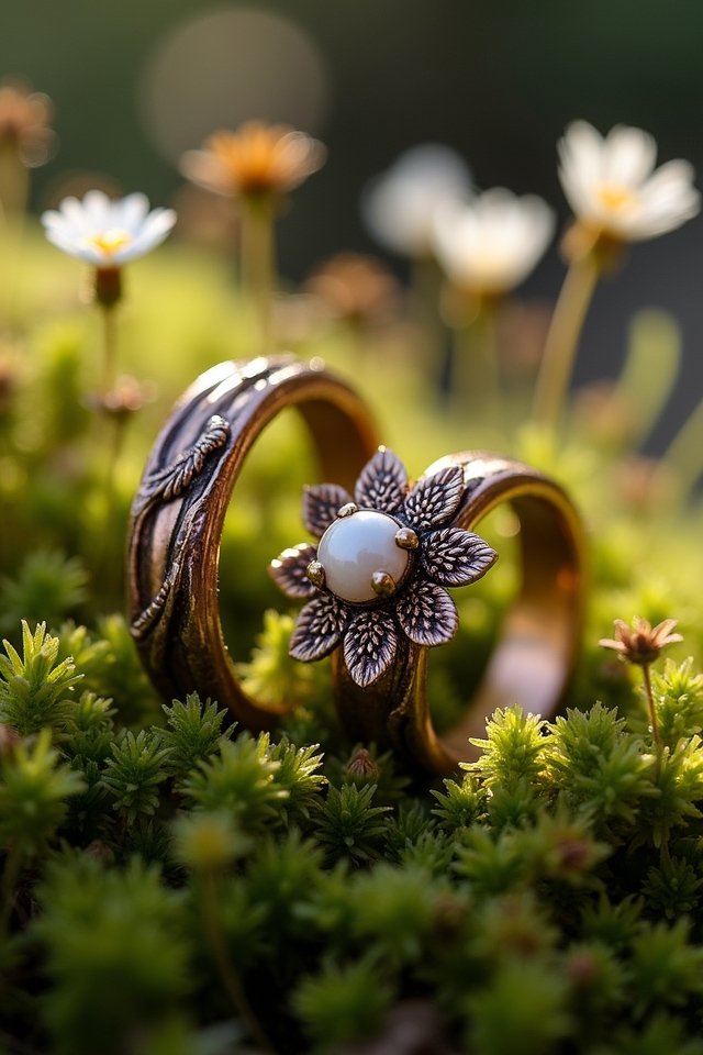 nature inspired wedding rings