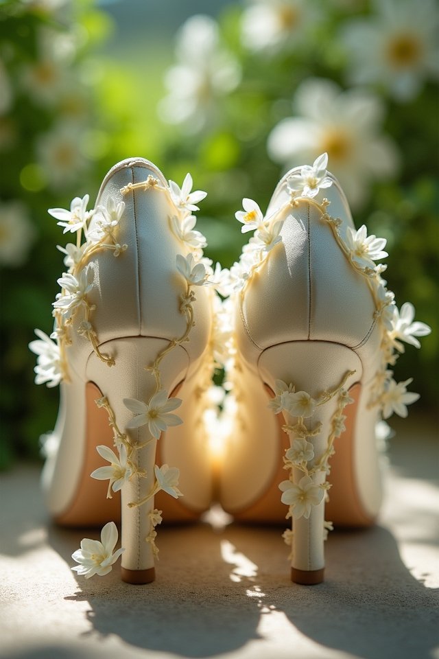 nature inspired wedding shoe elegance