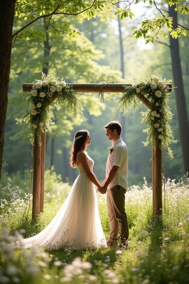 nature s enchanting elopement backdrop