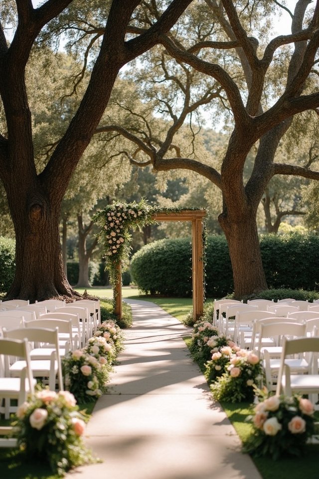 nature s romantic wedding backdrop