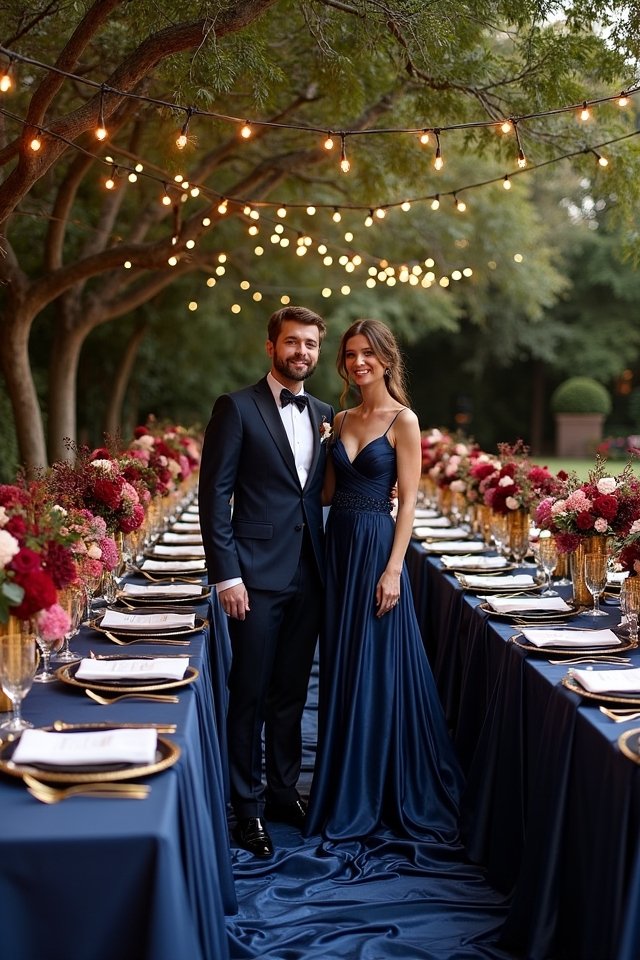 navy blue wedding elegance