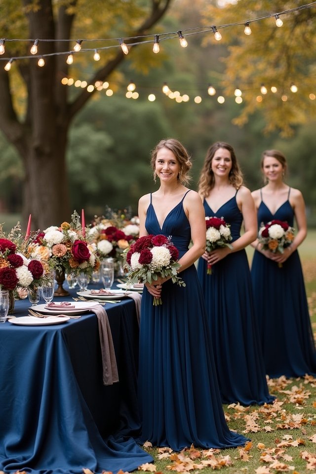 navy blue wedding elegance