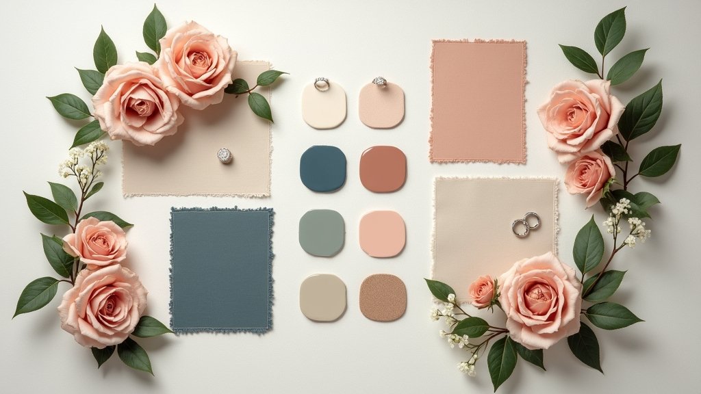 neutral based wedding color combinations