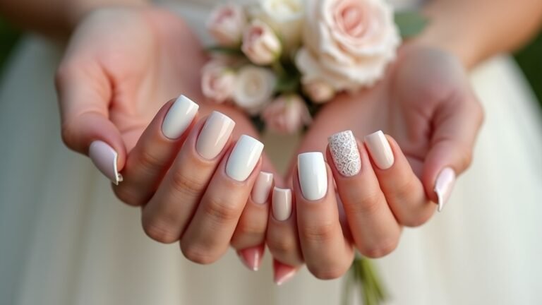 neutral bridesmaid nail ideas