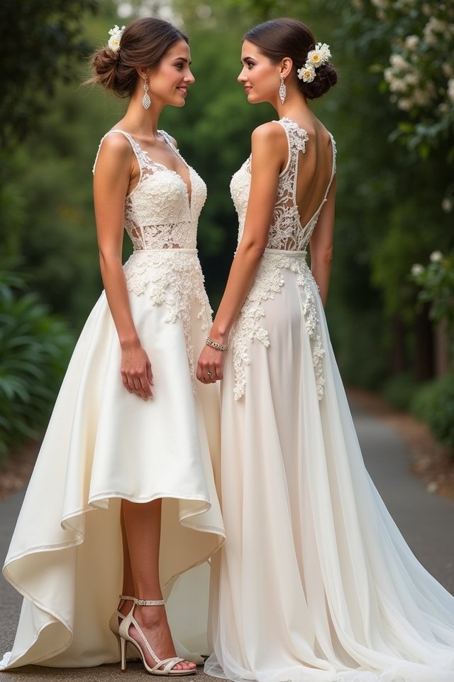non traditional wedding dress lengths