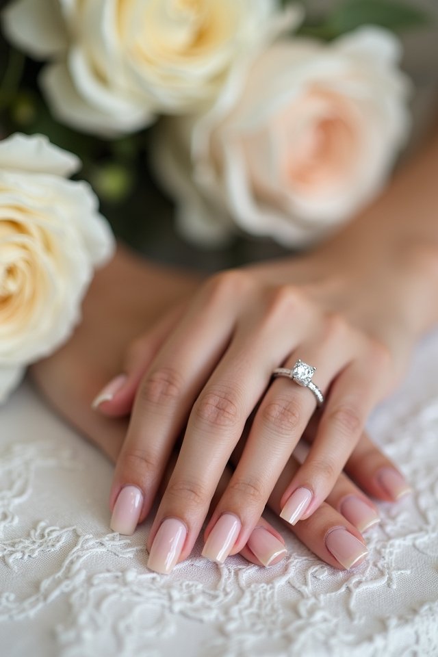 nude ombre bridal elegance