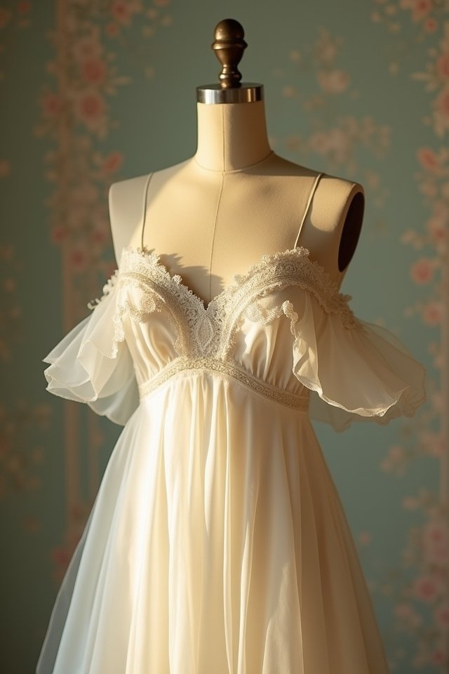 off shoulder gown elegance