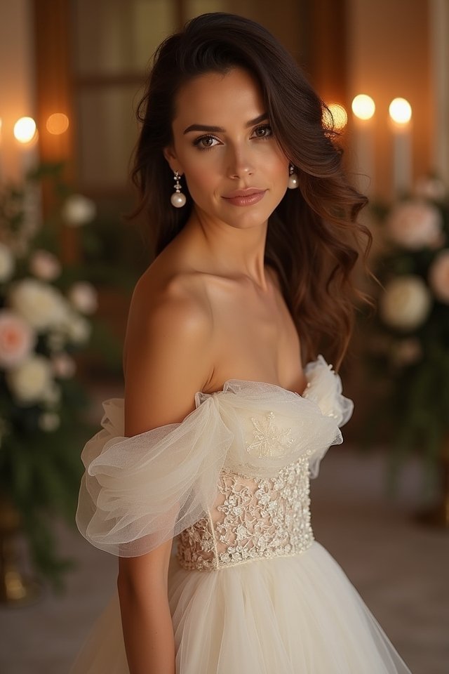 off the shoulder elegance awaits