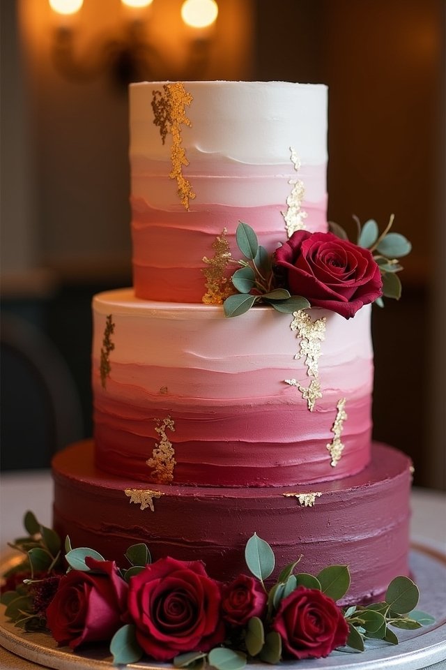ombre buttercream cake delight