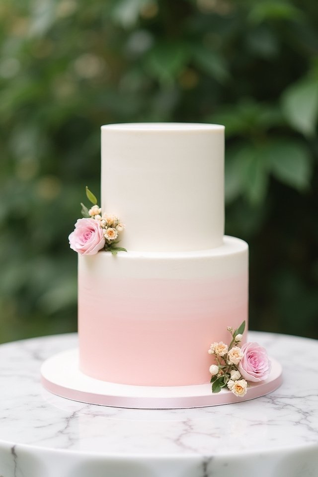 ombre cake color gradient