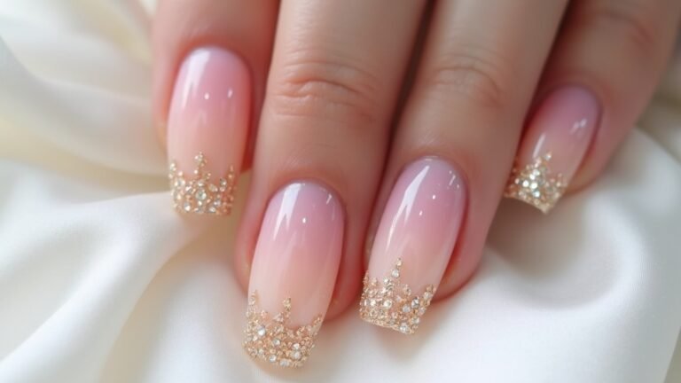 ombre engagement nail designs
