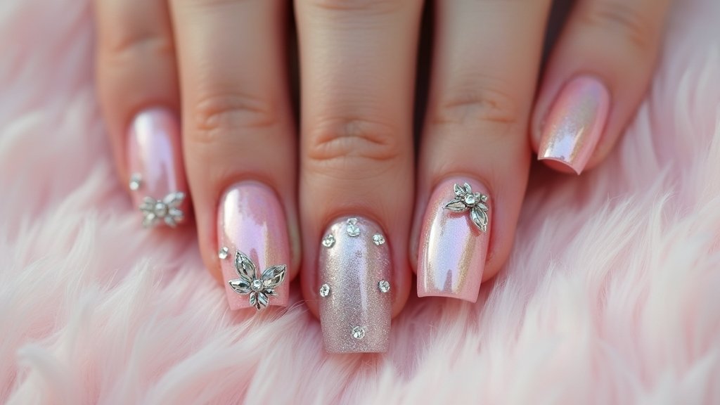 ombre nails for brides