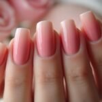ombre nails for bridesmaids