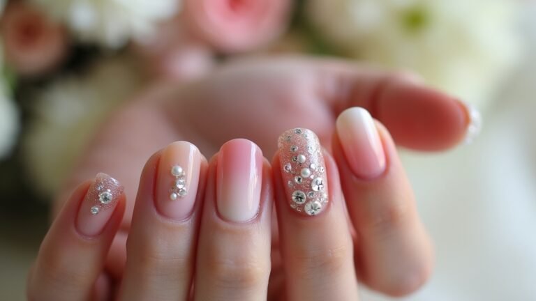 ombre wedding nail designs