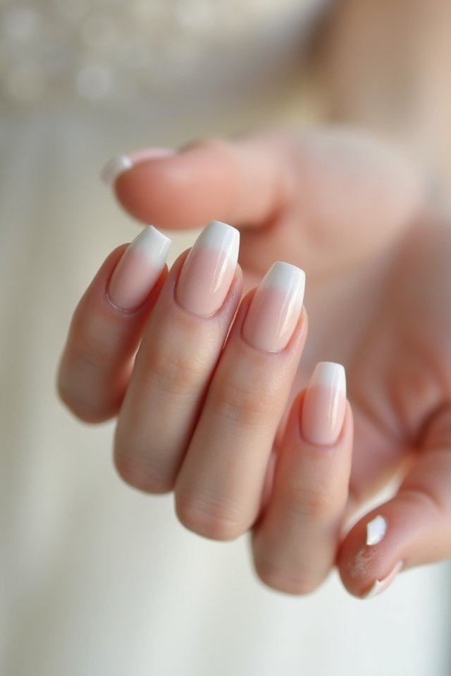 ombre wedding nail elegance