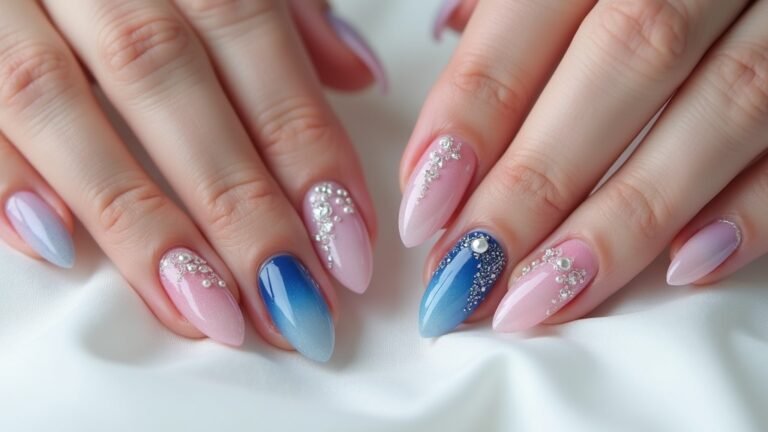 ombre wedding nails inspiration