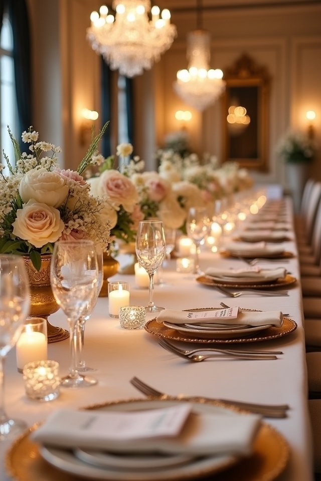 opulent dining table settings