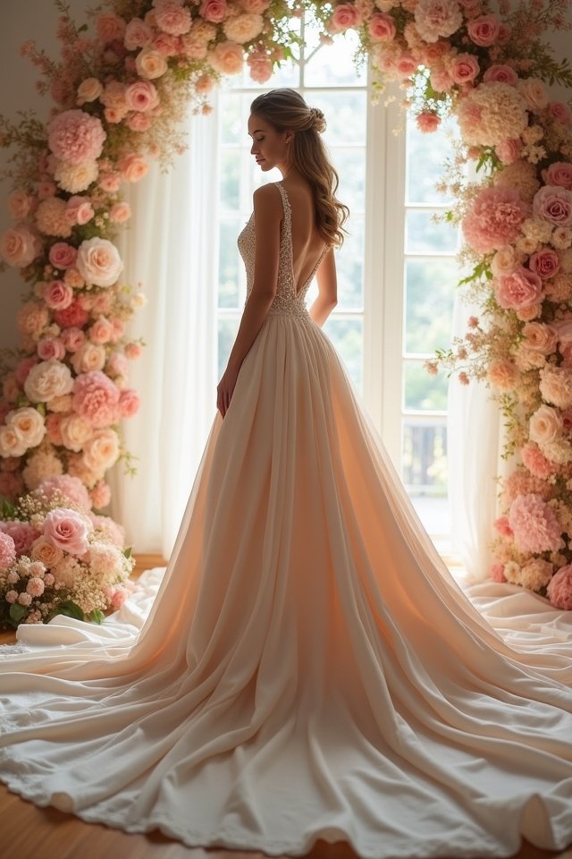 opulent satin gown elegance