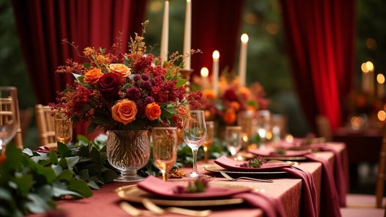 opulent september wedding colors