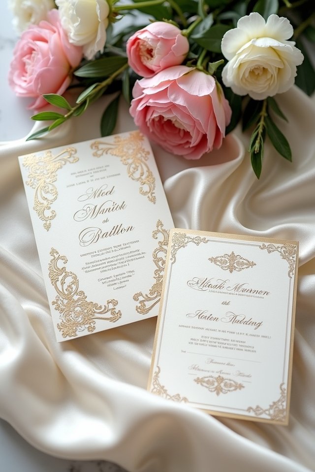 opulent wedding invitations ideas