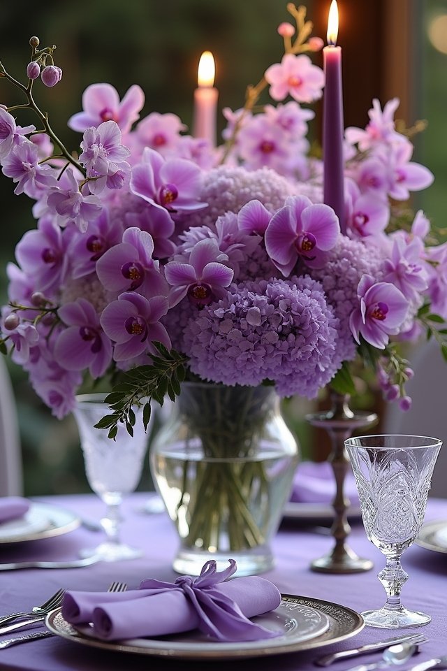 orchids and peonies elegance