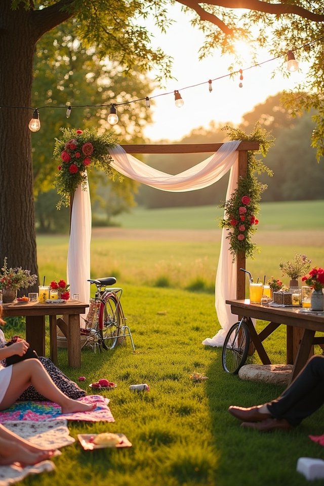 outdoor romantic ceremony magic