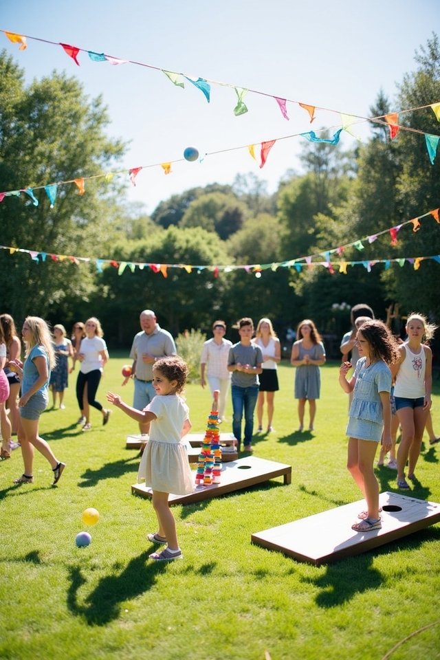 outdoor wedding lawn games