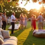 outdoor wedding reception activities