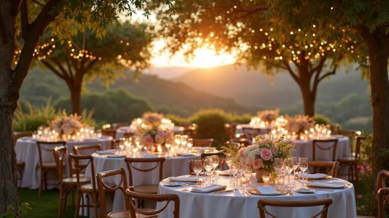 outdoor wedding table ideas