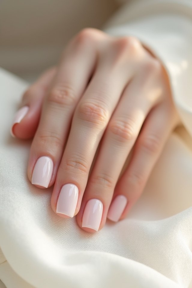 pale pink bridal elegance