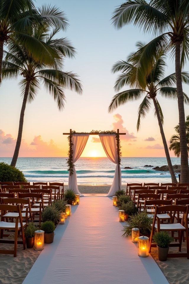 paradise wedding by ocean
