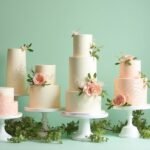pastel green wedding cakes