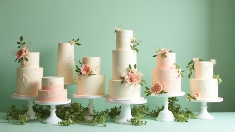 pastel green wedding cakes