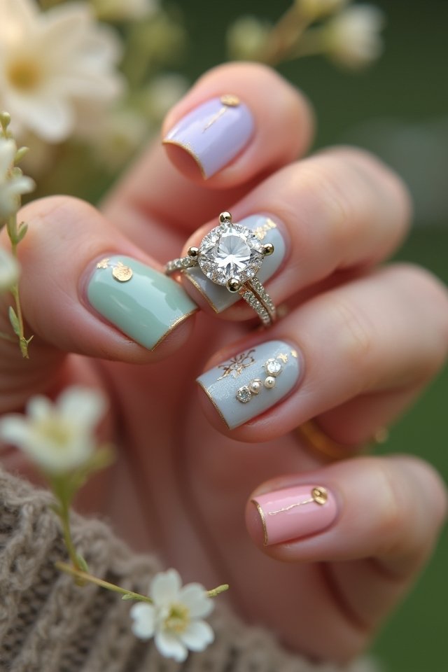 pastel ombre nail designs