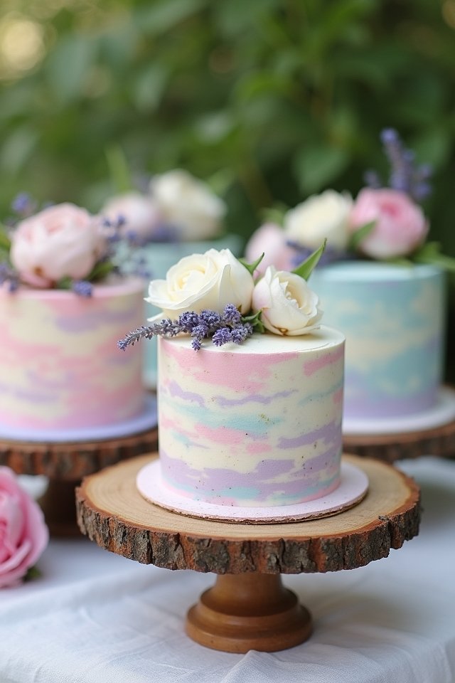 pastel watercolor cake artistry