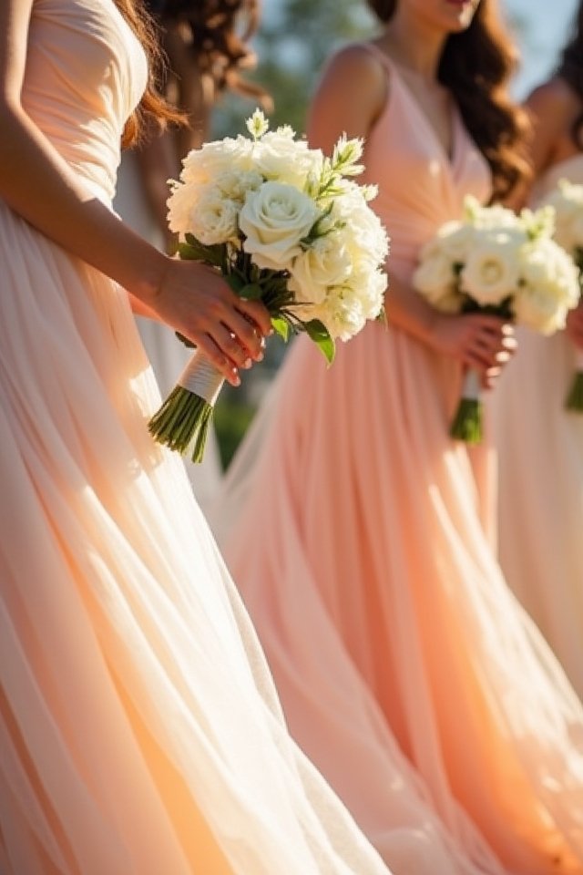 peachy warmth for weddings