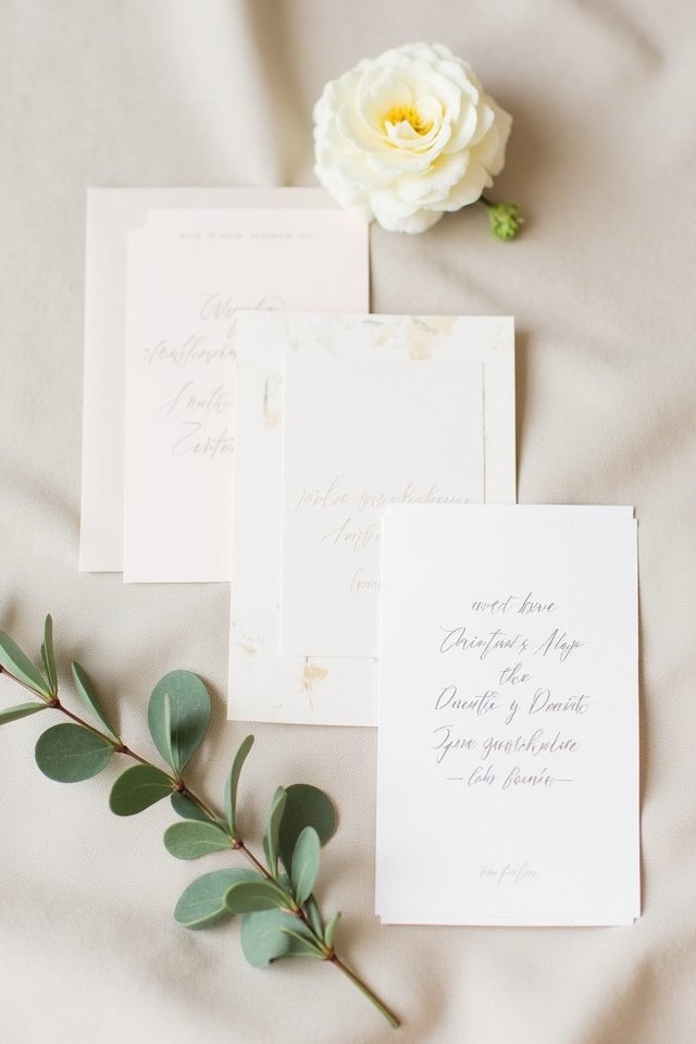 personalized calligraphy wedding invitations