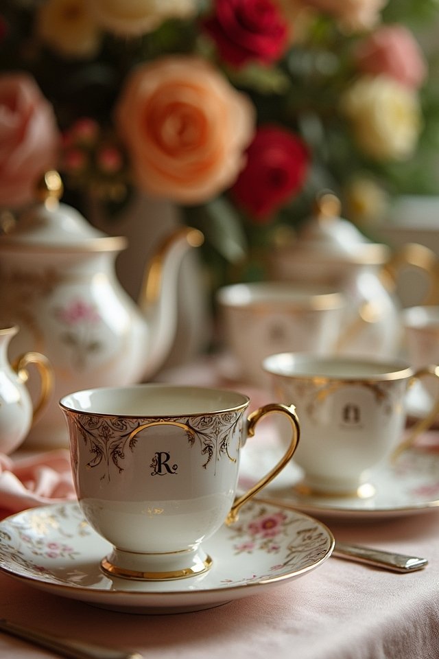 personalized elegant tea sets
