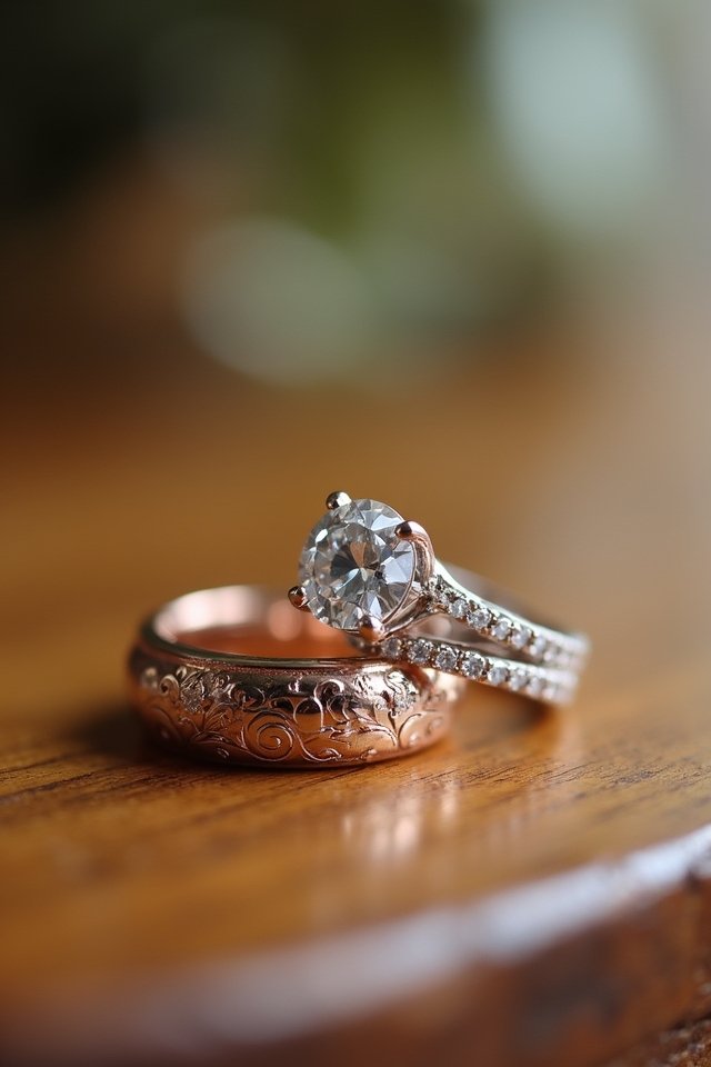 personalized engraved wedding rings