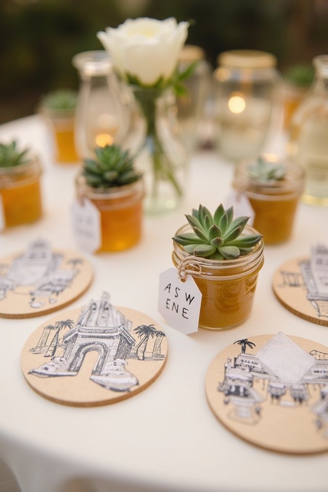 personalized handmade wedding favors