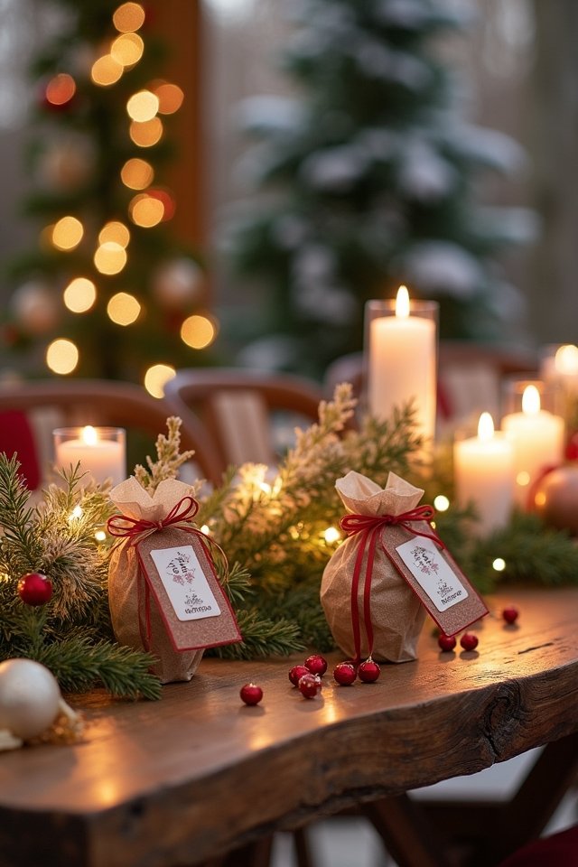 personalized holiday wedding favors